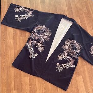Plum Kimono with Dragon design